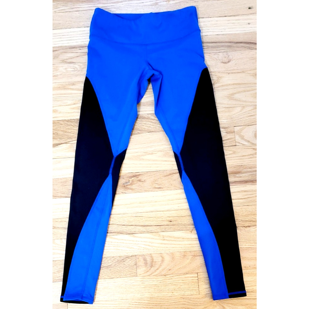 ALO Leggings Gym Workout Yoga Sz XS Royal blue black